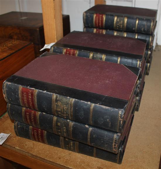 Chamberss Encyclopedia, 10 vols, London & Edinburgh, 1860, gilt-tooled half calf binding(-)